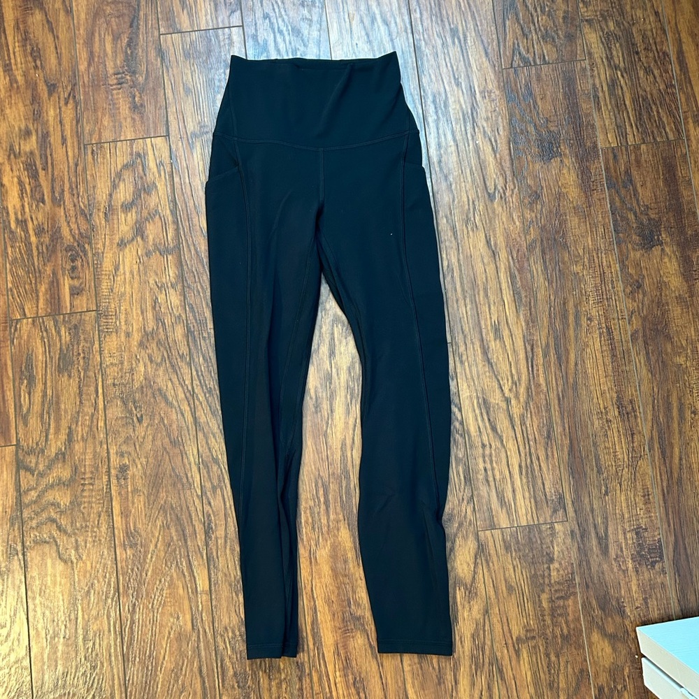 25” Black Align Leggings with Pockets